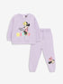 LC Waikiki Crew Neck Long Sleeved Minnie Mouse Printed Baby Girl Sweatshirt and Tracksuit Bottom 2-Pack Set